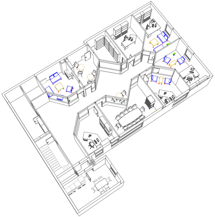部屋の配置図